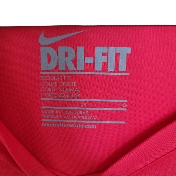 2/30 Nike DRI-FIT V- Neck Shirt Size L - Picture 8 of 8